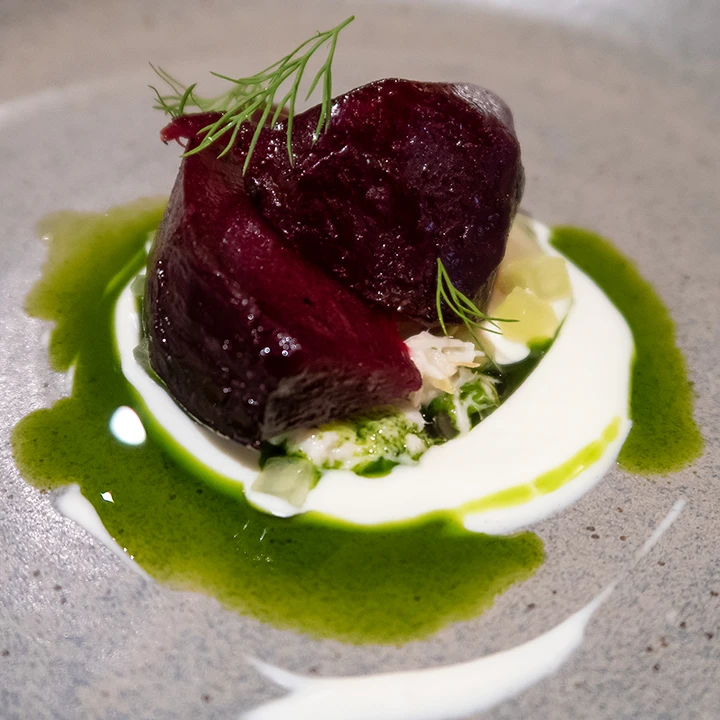 Barbecued beetroot