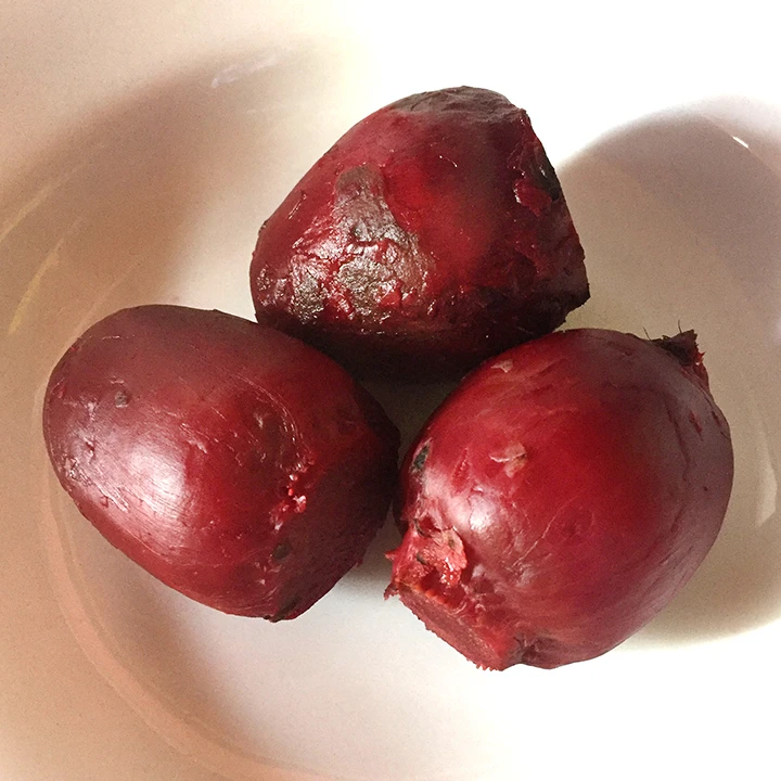 Cooked beetroots