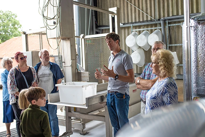 Visiting the winery