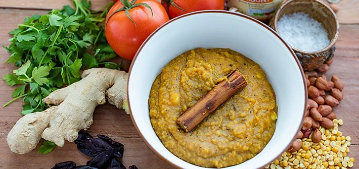 Gujarati-style sweet and sour dal