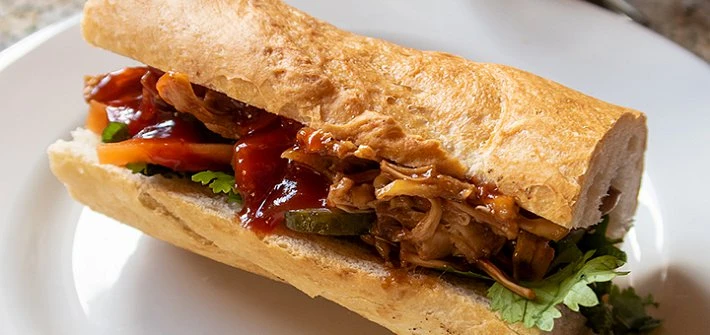 Pulled jackfruit Banh Mi
