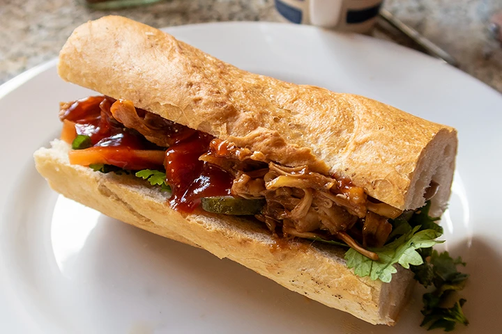 Pulled jackfruit Banh Mi