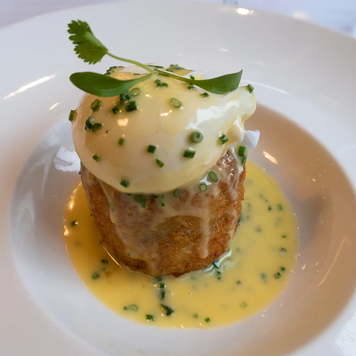 Leek and haddock fishcake