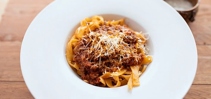 Sugo with tagliatelle